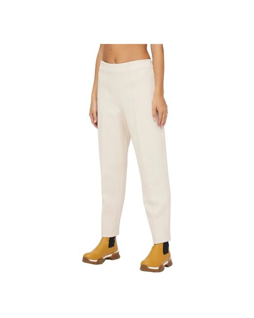 Erika Cavallini Semi Couture Natural Tapered Trousers