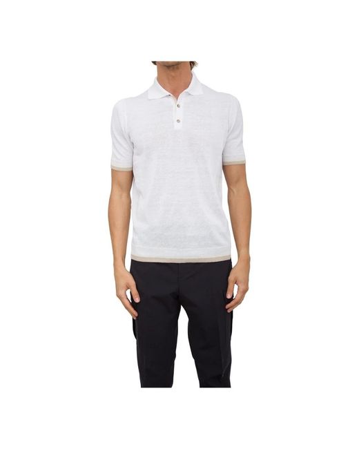 Peserico Blue Polo Shirts for men
