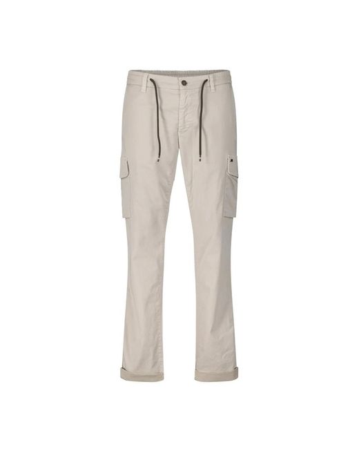 Mason's Gray Straight Trousers for men