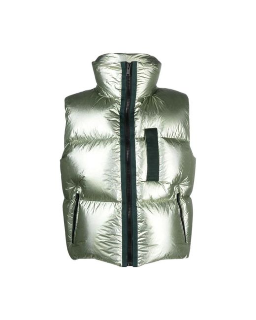 Givenchy Gepolsterte Metallic Puffer Weste in Green für Herren