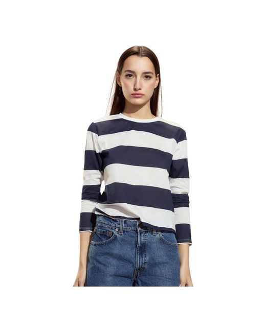 Cynthia Rowley Long Sleeve Tops in het Blue