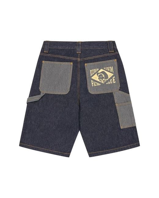 ICECREAM Gray Denim Shorts for men