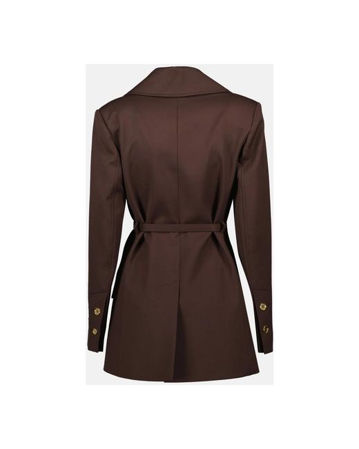 Patou Brown Belted Coats