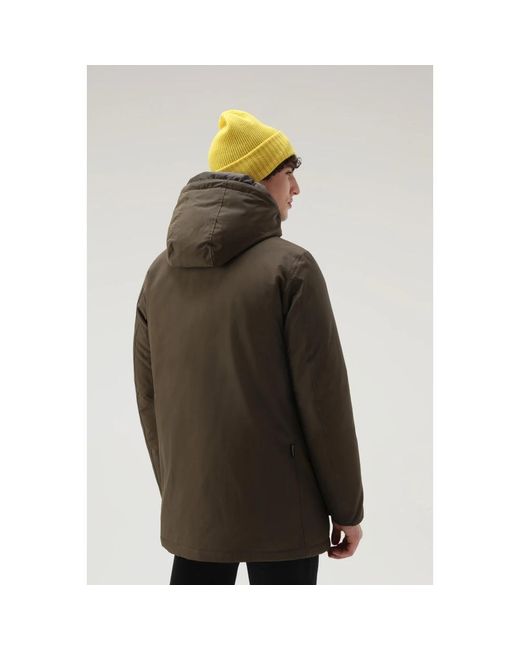 Woolrich Green Parkas for men