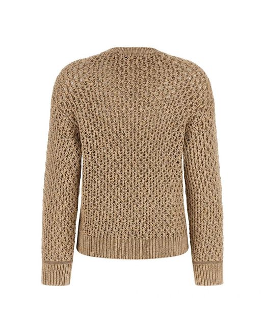 Fabiana Filippi Brown V-Neck Knitwear