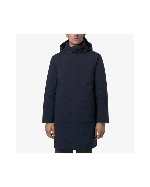 K-Way Blue Parkas for men