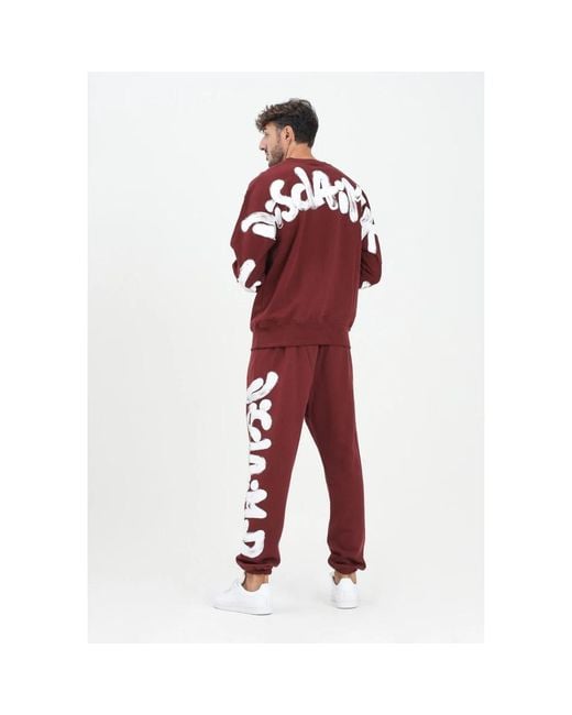 DISCLAIMER Red Sweatpants for men