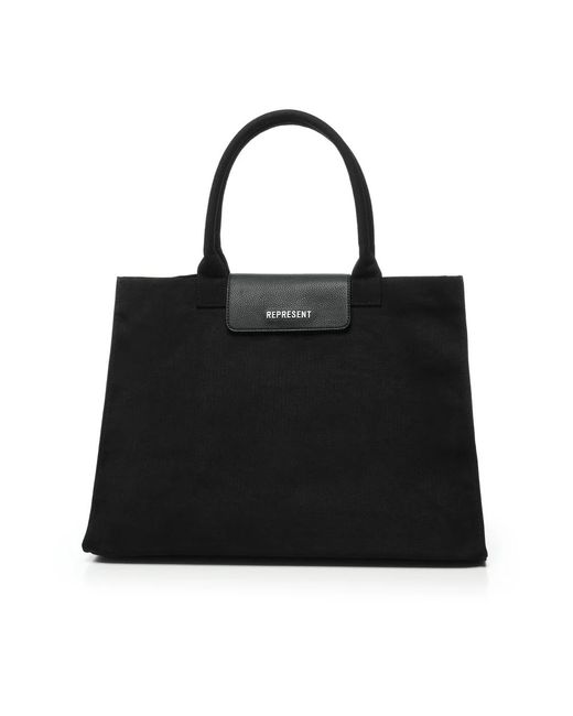 Represent Black Tote Bags for men
