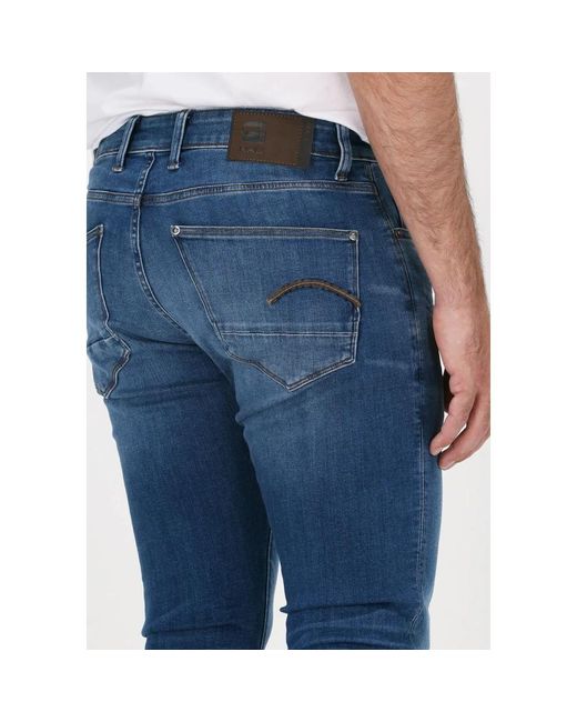 G-Star Skinny Jeans in het Blue voor heren