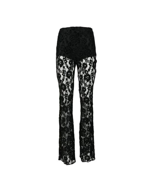 Pantalones De Nylon Elegantes, Mujer, Talla Nineminutes de color Black
