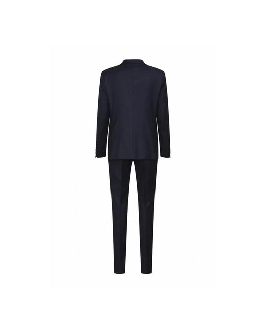 Tagliatore Double-Breasted Suit in het Black voor heren