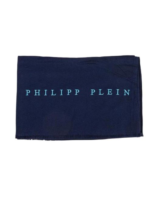 Philipp Plein Blue Scarves for men
