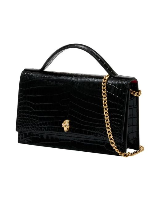 McQueen Black Handbags