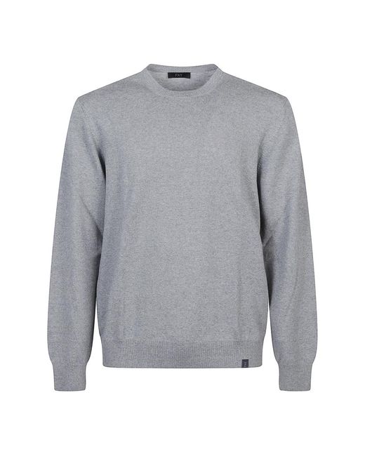 Fay Casual Gebreide Trui in het Gray voor heren