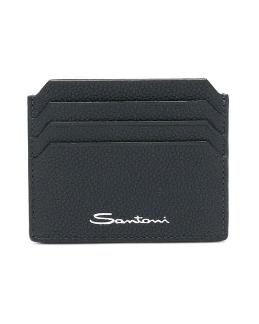 Santoni Black Wallets & Cardholders for men