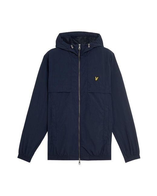 Lyle & Scott Jassen ,Blauw ,Nylon Lichtgewicht Ripstop Jas in het Blue voor heren