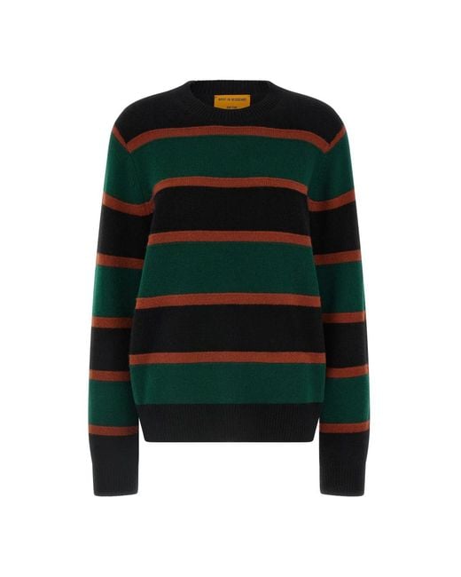 Guest In Residence Green Round-Neck Knitwear