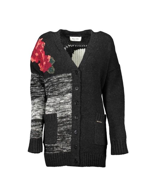 Blugirl Blumarine Truien & Vesten ,Zwart ,Zwarte Cardigan Met Lange Mouwen in het Black
