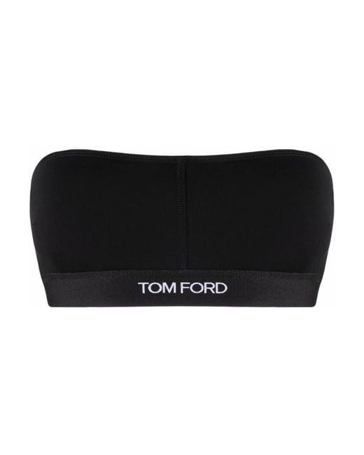 Tom Ford Black Sleeveless Tops