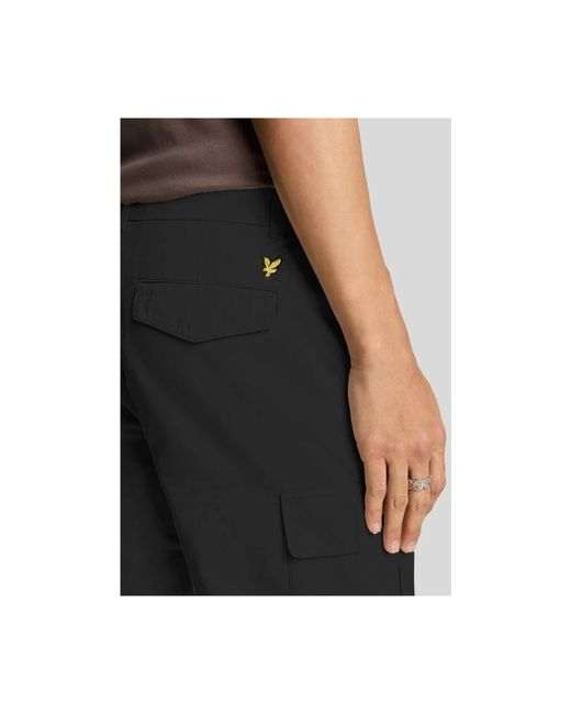 Lyle & Scott Blue Straight Trousers for men