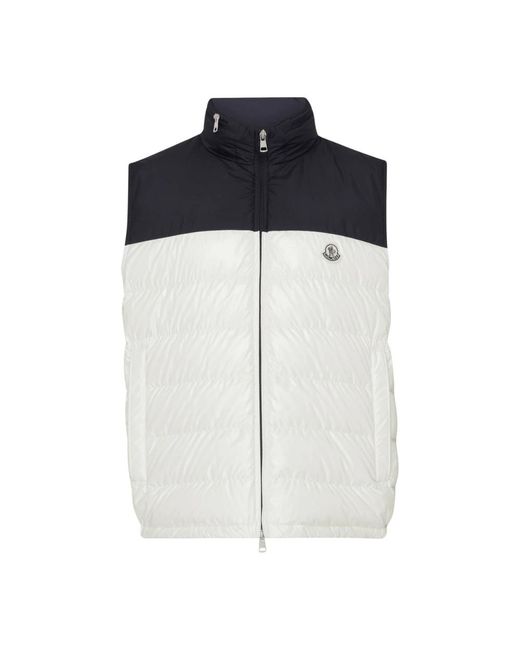 Moncler Blue Cerces Sleeveless Puffer Jacket for men
