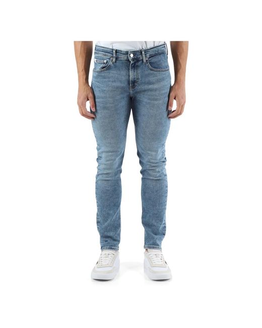 Calvin Klein Skinny fit fünf-pocket-jeans in Blue für Herren
