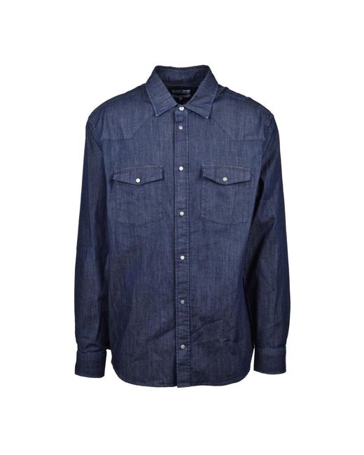 Dondup Denim Overhemd in het Blue voor heren