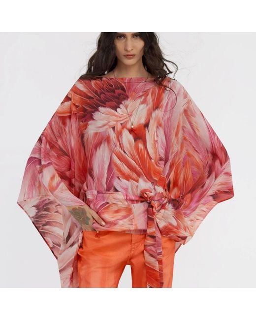 Roberto Cavalli Red Blouses