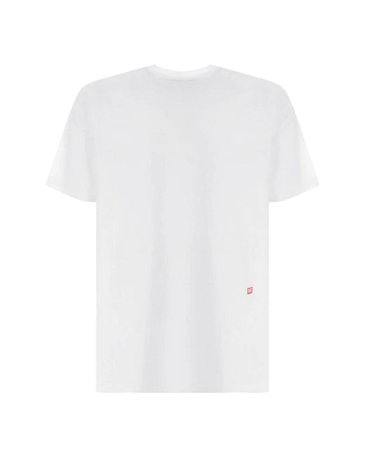 DIESEL White T-Shirts for men