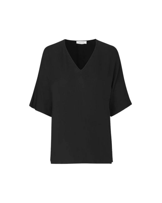 Samsøe & Samsøe Black Stilvolle Bluse