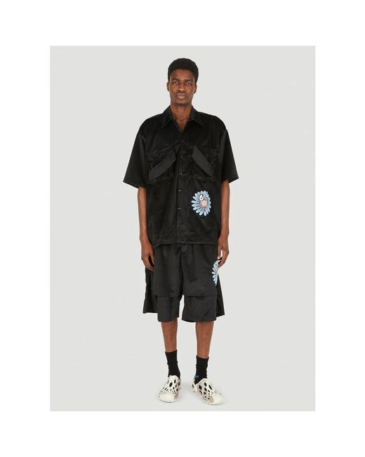 Garbage TV Black Short Sleeve Shirts for men