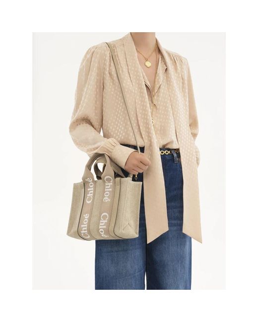 Chloé Natural Tote Bags