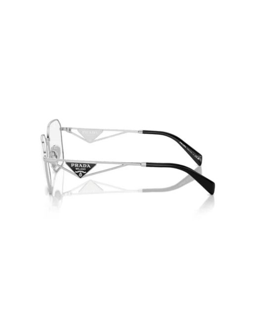 Prada A51V Brillen in het Metallic