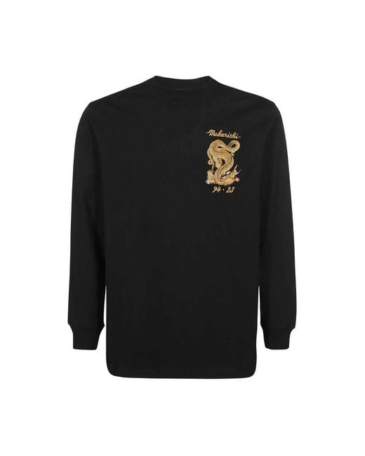 Maharishi Black Long Sleeve T-Shirts for men