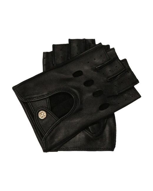 Kazar Accessoires ,Zwart ,Leer Vingerloze Autohandschoenen Kussen in het Black