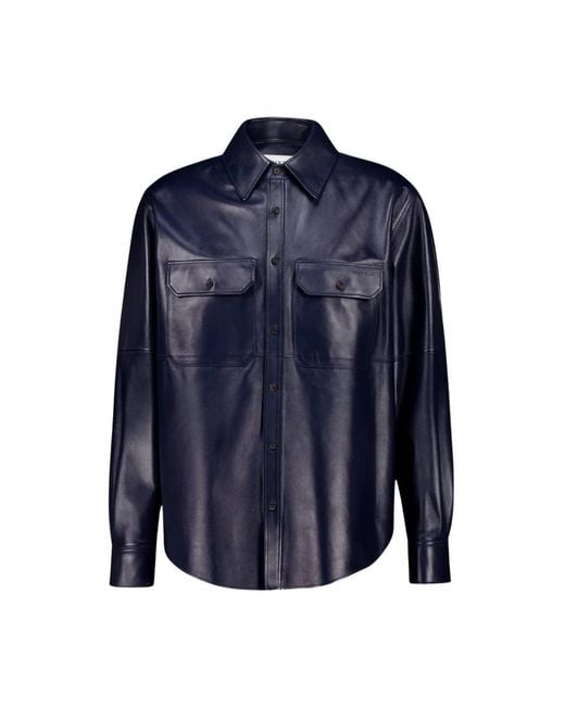 McQueen Blue Casual Shirts for men