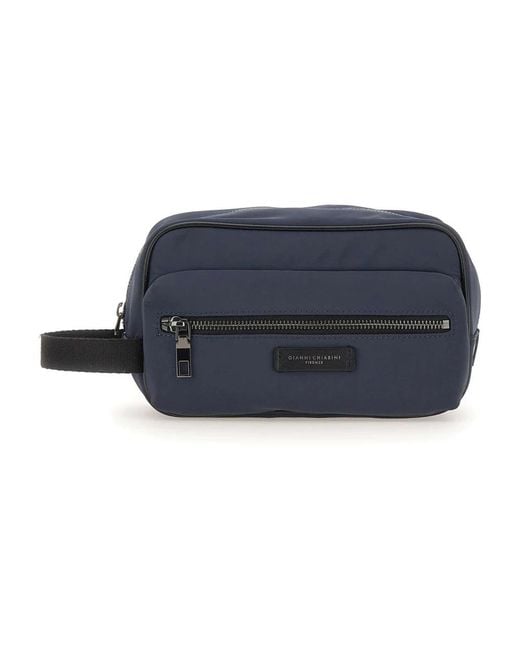 Gianni Chiarini Blue Toilet Bags for men