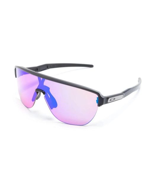 Oakley Schwarze shield sonnenbrille mit verlaufsgläsern in Purple für Herren