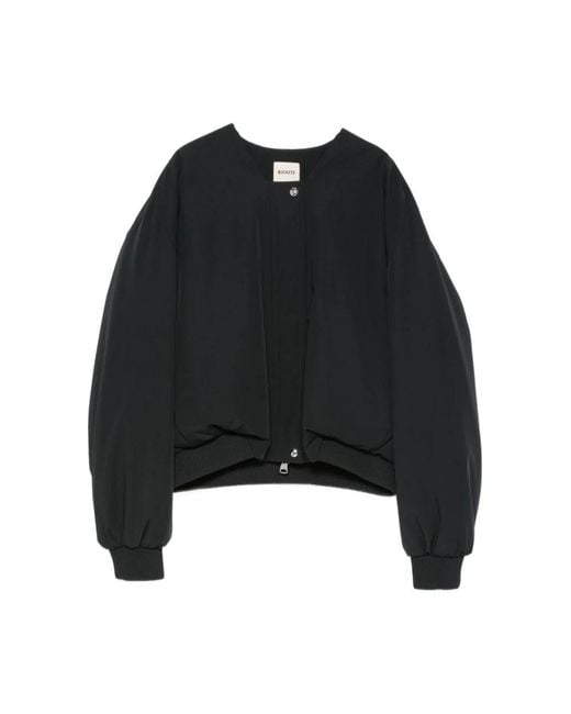 Khaite Black Bomber Jackets