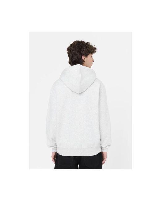 Dickies Hoodies & Sweatvesten ,Grijs ,Lichtgrijze Summerdale Hoodie in het White voor heren