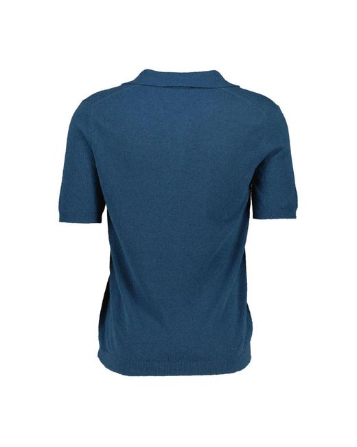 Roberto Collina Polo Hemden in het Blue voor heren