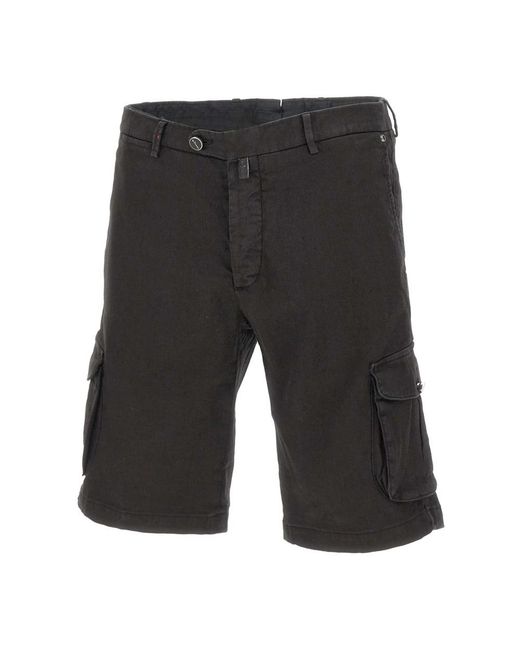 Kiton Cargo Shorts in het Black voor heren