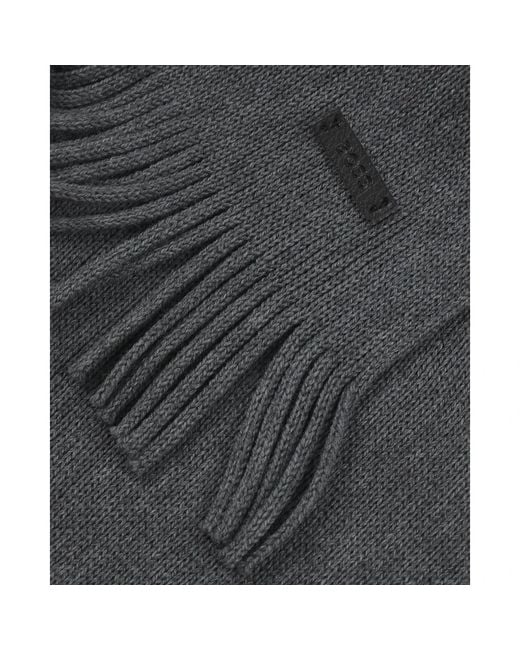 Boss Gray Winter Scarves for men