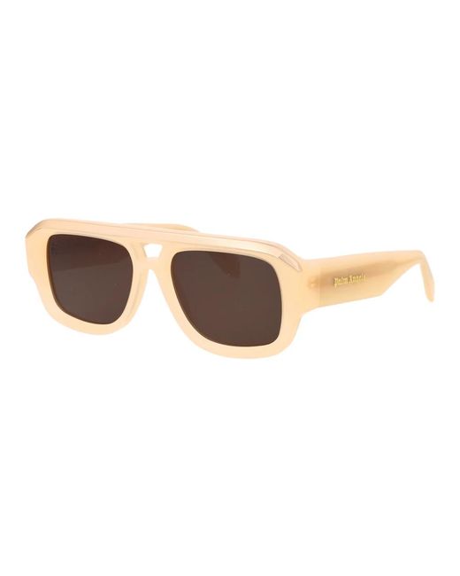 Palm Angels Brown Stylische sonnenbrille für den stockton sommer