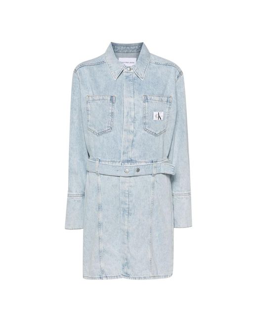 Midi Dresses di Calvin Klein in Blue