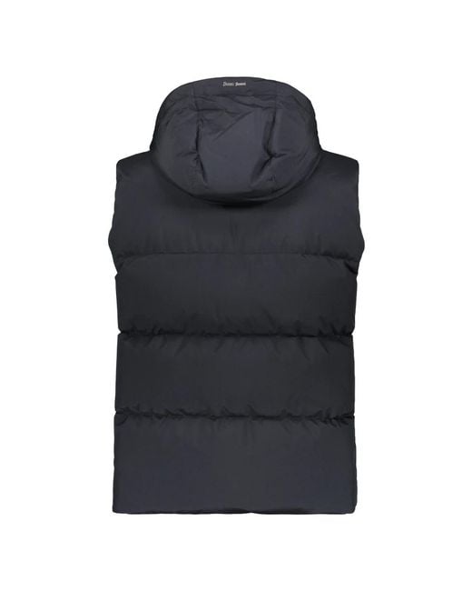 Herno Ganzendons Rits Vest in het Black voor heren
