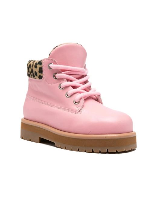 PDF Pink Lace-Up Boots for men