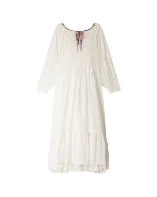 Mes Demoiselles White Midi Dresses
