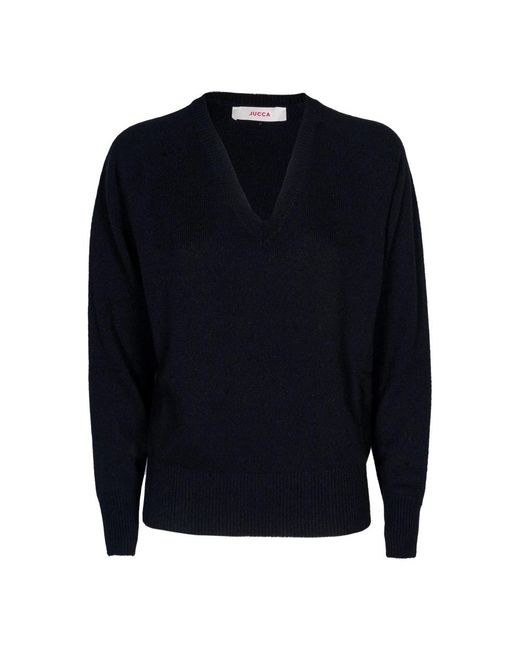 V-Neck Knitwear di Jucca in Blue