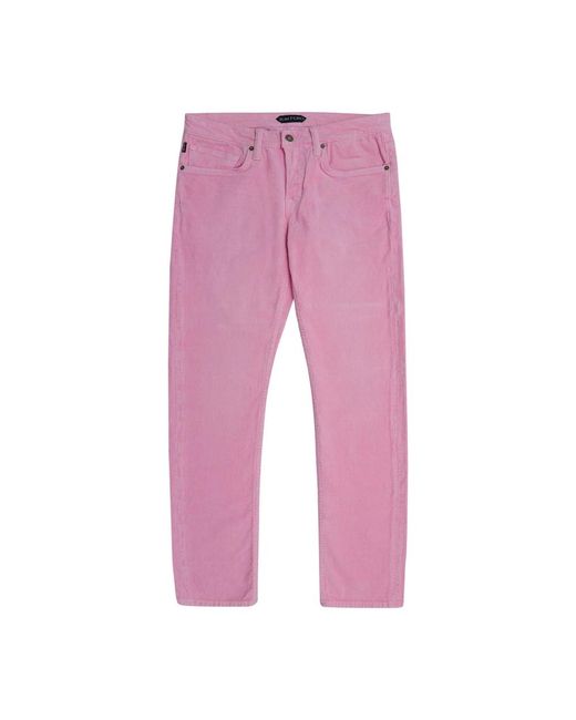 Jeans straight classici per uomo di Tom Ford in Pink da Uomo